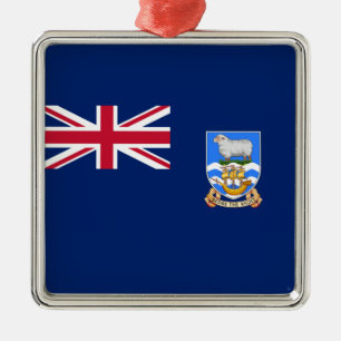 Adorno Metálico Bandera de las Islas Falkland (Territorio Británic