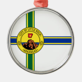 Adorno Metálico Bandera de Little Rock (Arkansas)