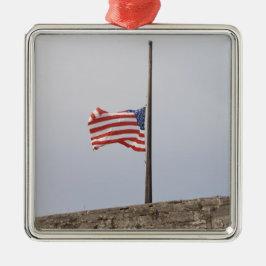Adorno Metálico Bandera de los Estados Unidos a media asta (Estado
