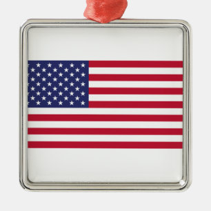 Adorno Metálico Bandera de los Estados Unidos de América