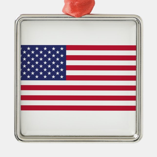 Adorno Metálico Bandera de los Estados Unidos de América (Frente)