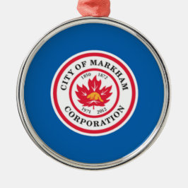 Adorno Metálico Bandera de Markham (Ontario, Canadá)