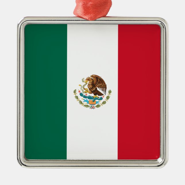 Adorno Metálico Bandera de México (México) (Frente)