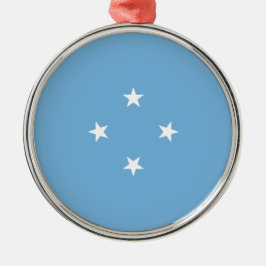 Adorno Metálico Bandera de Micronesia (Estados Federados de Micron