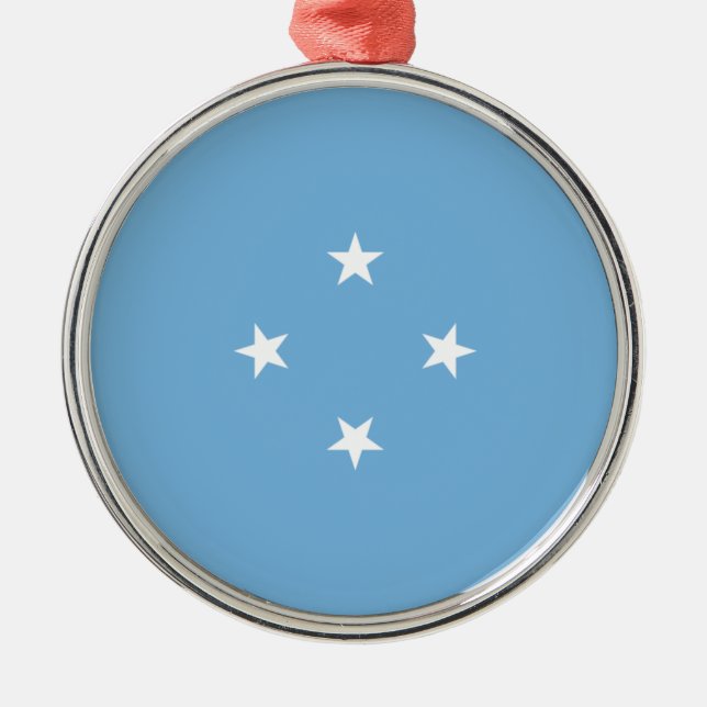 Adorno Metálico Bandera de Micronesia (Estados Federados de Micron (Frente)