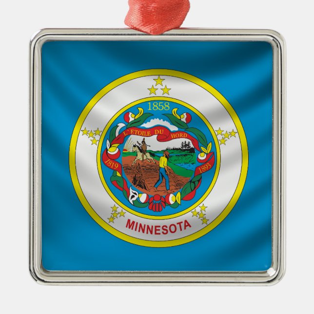 Adorno Metálico Bandera de Minnesota (Frente)