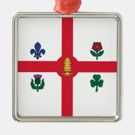 Adorno Metálico Bandera de Montreal (Quebec, Canadá)