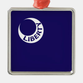 Adorno Metálico Bandera de Moultrie (Libertad) (Historia Americana
