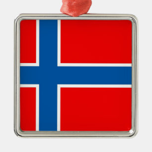 Adorno Metálico Bandera de Noruega