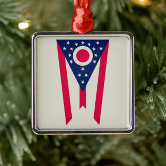 Adorno Metálico Bandera de Ohio: La bandera del estado Buckeye