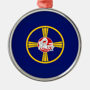 Adorno Metálico Bandera de Omaha (Nebraska)