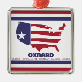 Adorno Metálico Bandera de Oxnard (California)