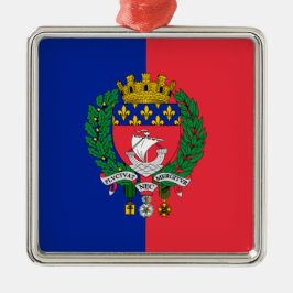 Adorno Metálico Bandera de París (Francia)