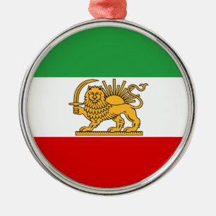 Adorno Metálico Bandera de Persia/de Irán (1964-1980)