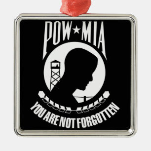 Adorno Metálico Bandera de POW-MIA