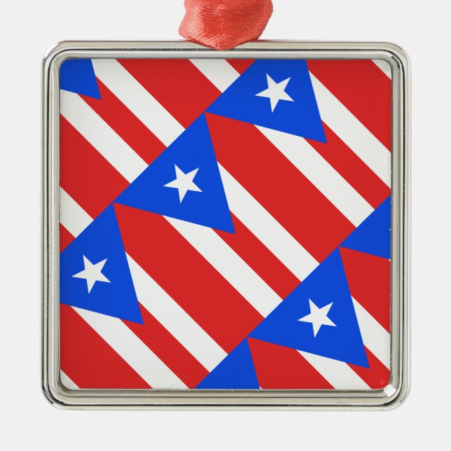 Adorno Metálico Bandera de Puerto Rico (Frente)