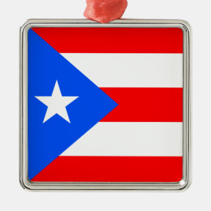 Adorno Metálico Bandera de Puerto Rico