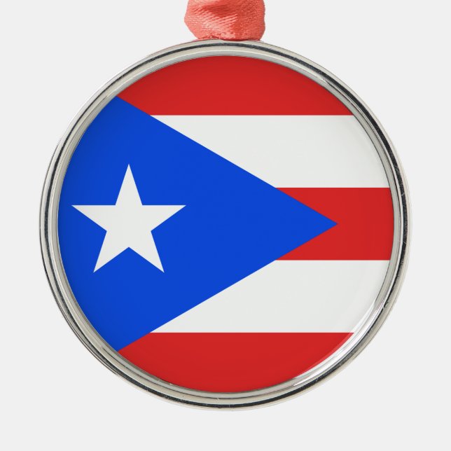 Adorno Metálico Bandera de Puerto Rico (Frente)