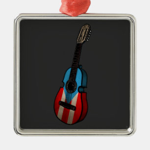 Adorno Metálico Bandera de Puerto Rico Cuatro