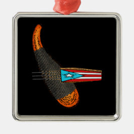 Adorno Metálico Bandera de Puerto Rico Guiro