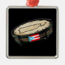 Adorno Metálico Bandera de Puerto Rico Pandera