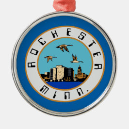 Adorno Metálico Bandera de Rochester (Minnesota)