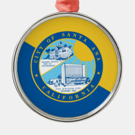 Adorno Metálico Bandera de Santa Ana (California)