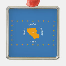 Adorno Metálico Bandera de Santa Clara (condado de Estados Unidos,