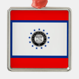 Adorno Metálico Bandera de Savannah (Georgia)