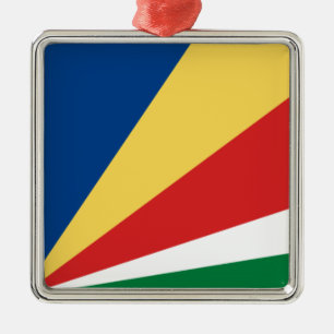Adorno Metálico Bandera de Seychelles