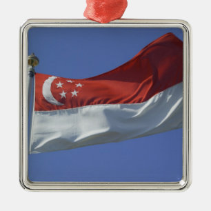 Adorno Metálico Bandera de Singapur