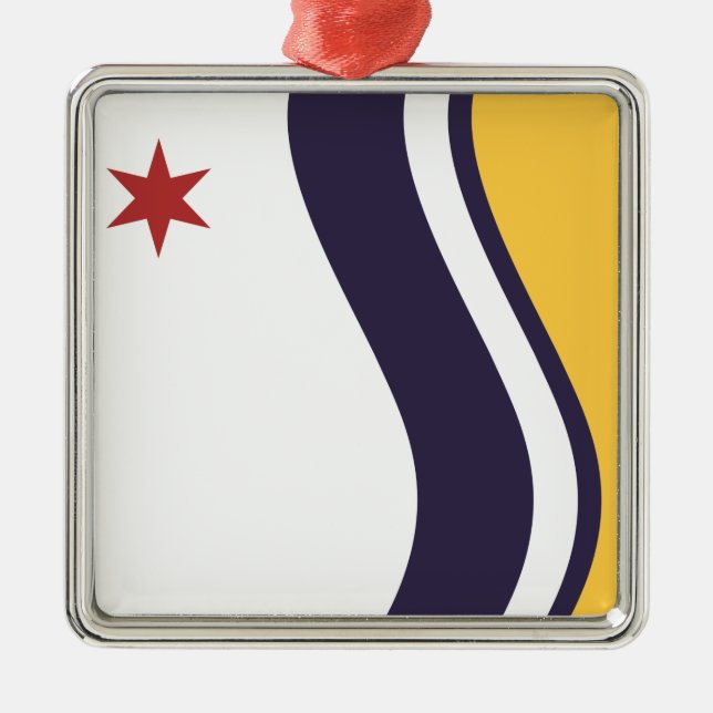 Adorno Metálico Bandera de South Bend (Indiana) (Frente)