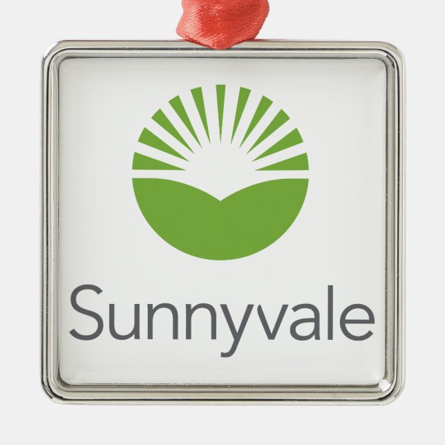 Adorno Metálico Bandera de Sunnyvale (California) (Frente)