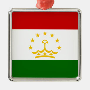 Adorno Metálico Bandera de Tayikistán (tayiko) (República de Tayik