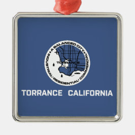 Adorno Metálico Bandera de Torrance (California)