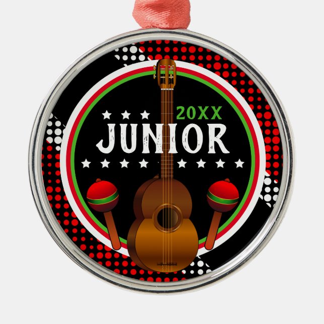 Adorno Metálico Bandera de Trinidad y Tobago - Su nombre/año (Frente)