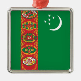 Adorno Metálico Bandera de Turkmenistán (Turkmenistán)