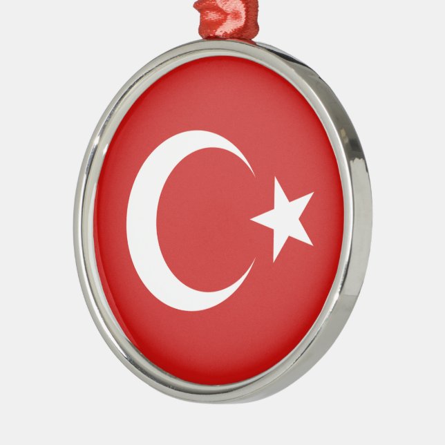 Adorno Metálico Bandera de Turquía (Izquierda)