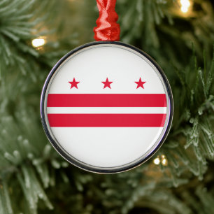 Adorno Metálico Bandera de Washington D.C. (Distrito de Columbia)
