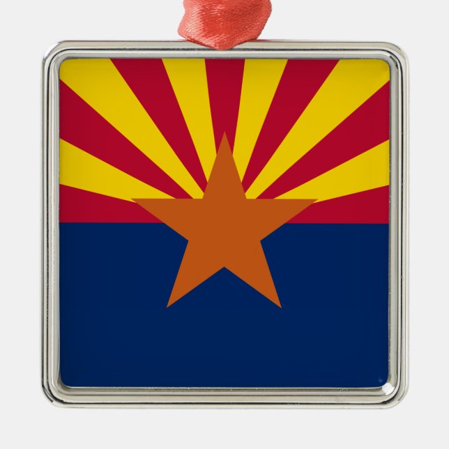 Adorno Metálico Bandera del estado de Arizona (Frente)