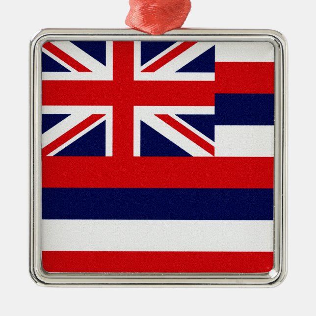 Adorno Metálico Bandera del Estado de Hawái (Frente)