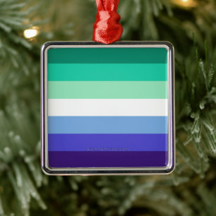 Adorno Metálico Bandera del orgullo gay transinclusivo de Slippery