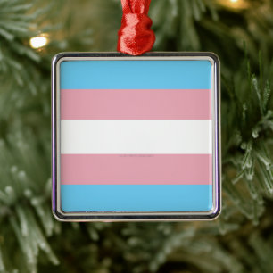 Adorno Metálico bandera del orgullo transgénero de SlipperyJoe div
