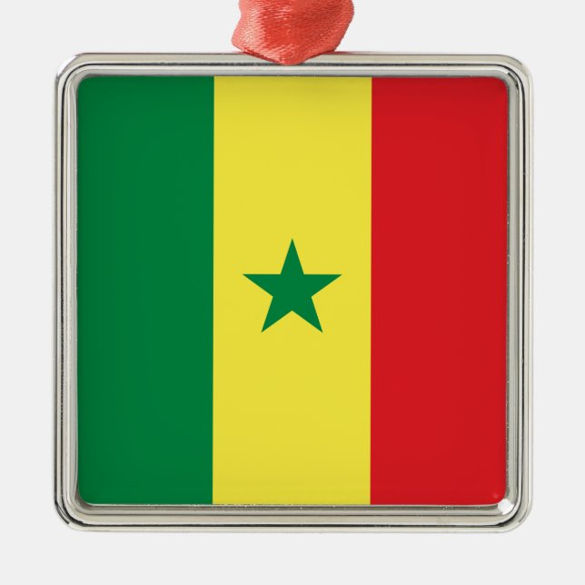 Adorno Metálico Bandera del Senegal (África) (Frente)