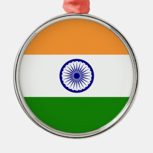 Adorno Metálico Bandera india - Imagen de alta calidad