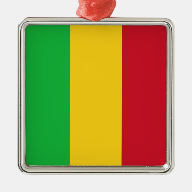 Adorno Metálico Bandera maliense (Malí, África) (Frente)