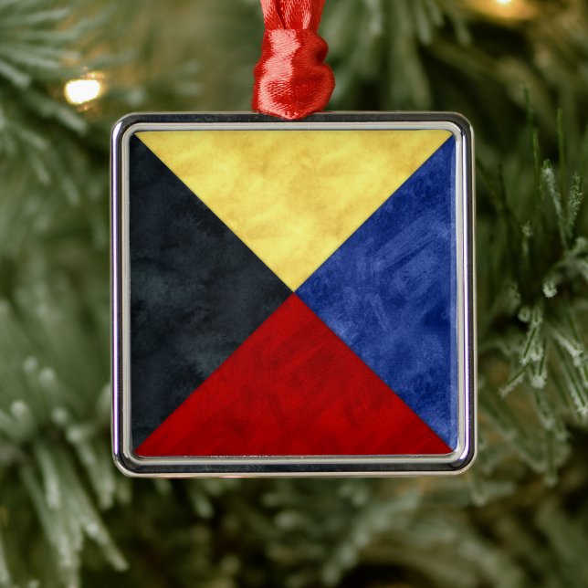 Adorno Metálico Bandera marítima de señal náutica (Árbol)