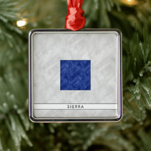 Adorno Metálico Bandera marítima de señal náutica
