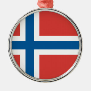 Adorno Metálico Bandera noruega
