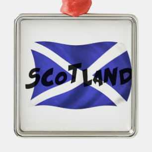 Adorno Metálico Bandera ondulada de Escocia